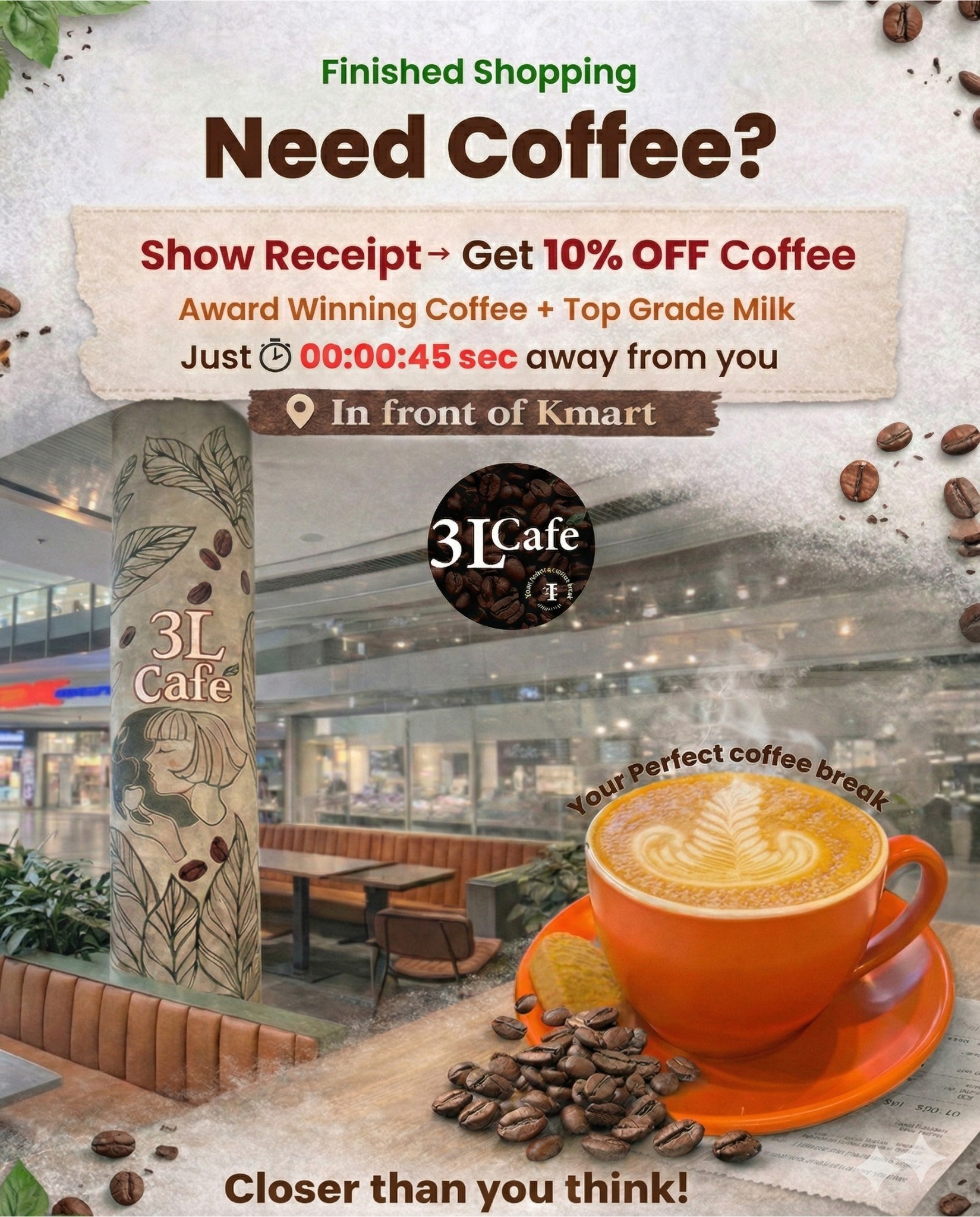 10% OFF on Award-winning Coffee.  Read Description